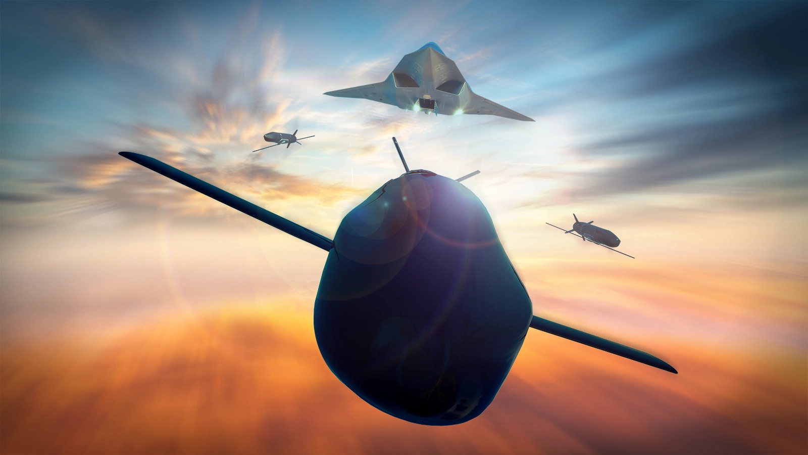 BAE系统公司关于低成本小型电子设备的概念图中的六代机