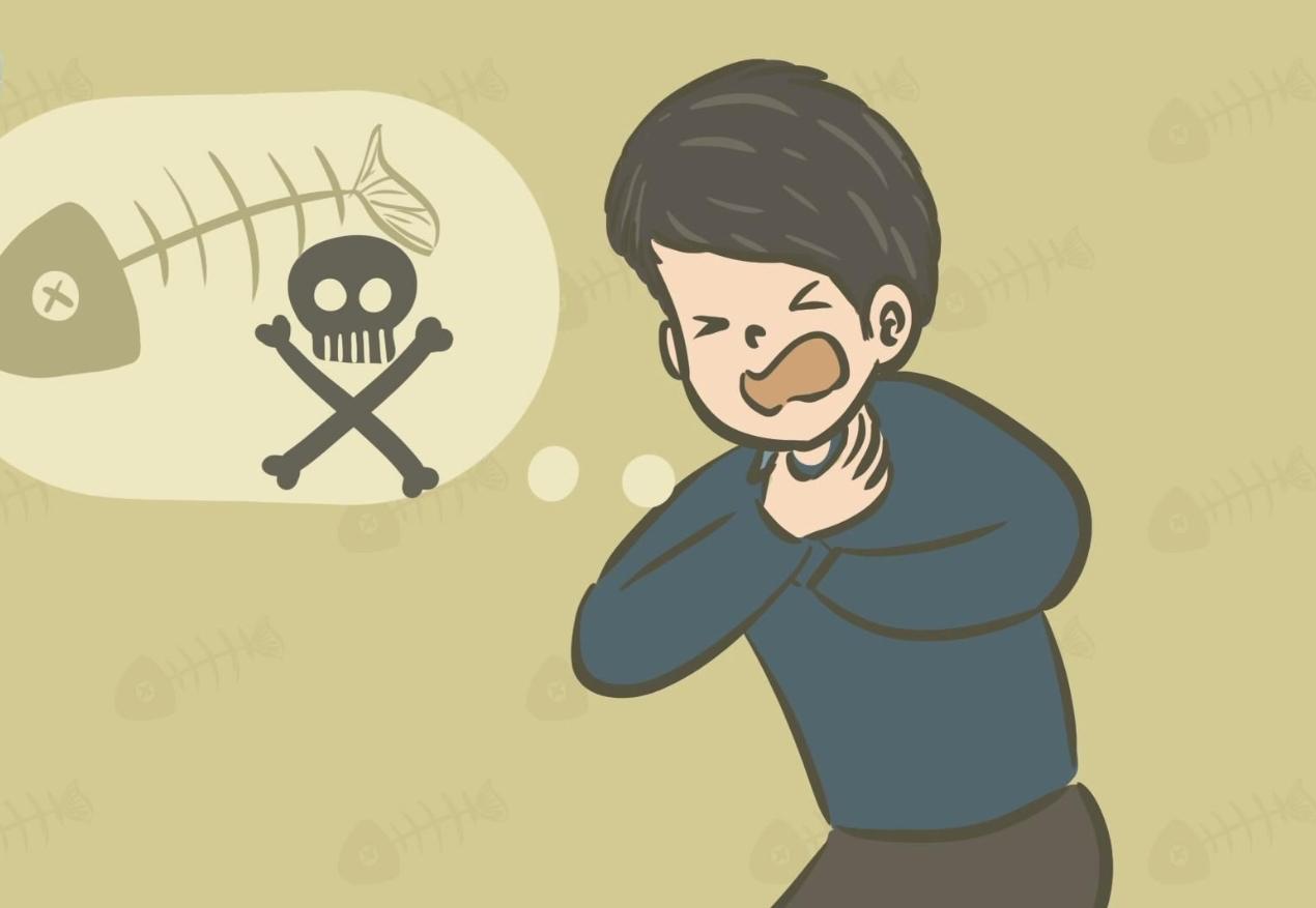 广西桂林，男子午休时回家吃饭，被鱼刺卡了喉咙，他吃了几口饭顺了顺，也没当回事，等