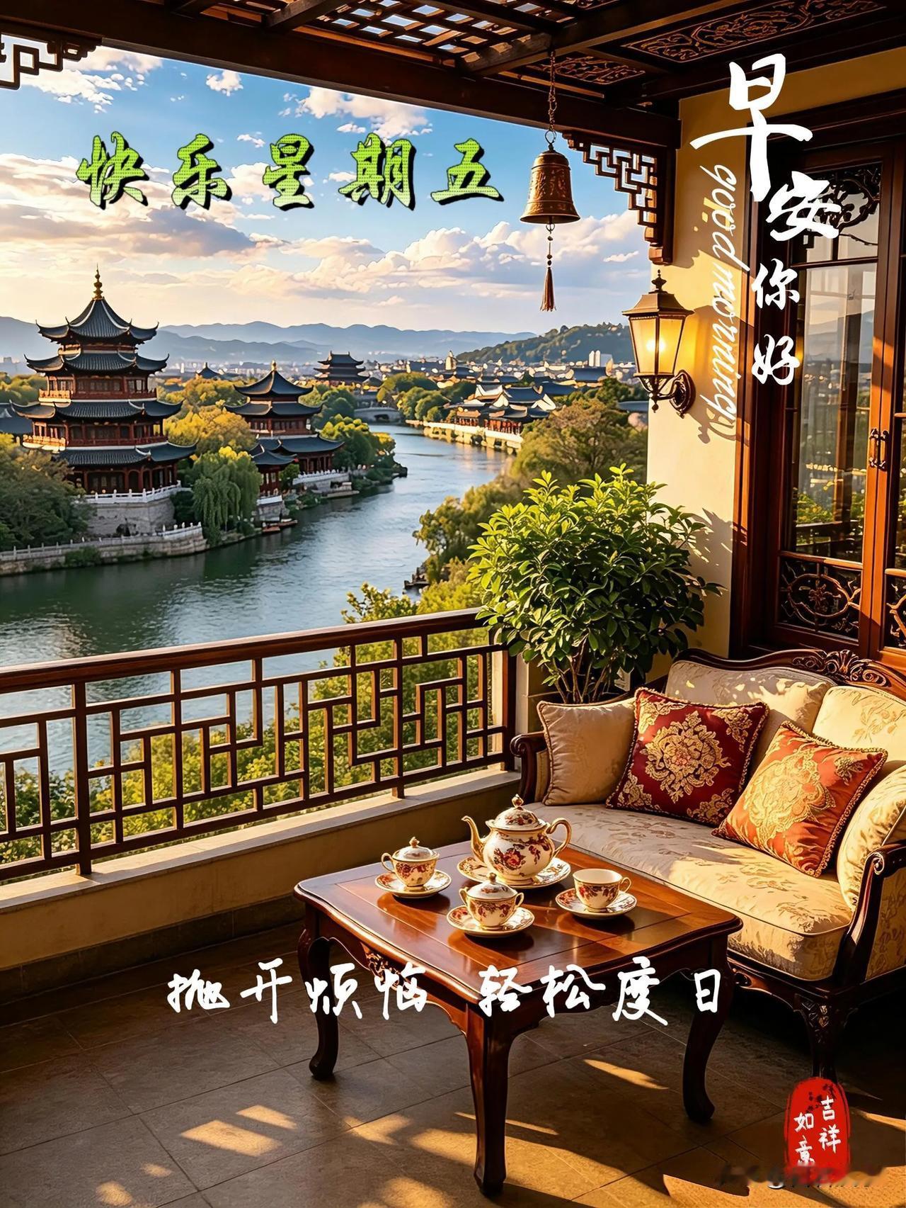 清晨的微风捎来美好，愿你今日事事顺心，早安。