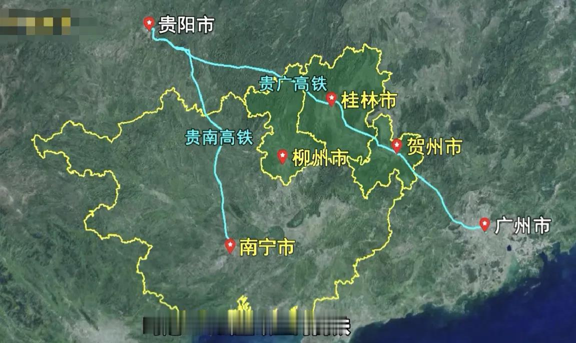 贵广高铁，广西第一条时速300公里的高铁，它居然不经过南宁！南宁怎么可能不想抢