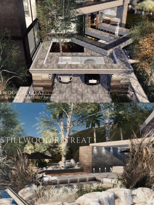 野奢·静谧胡桃木Stillwood 64x64 SIMS4
