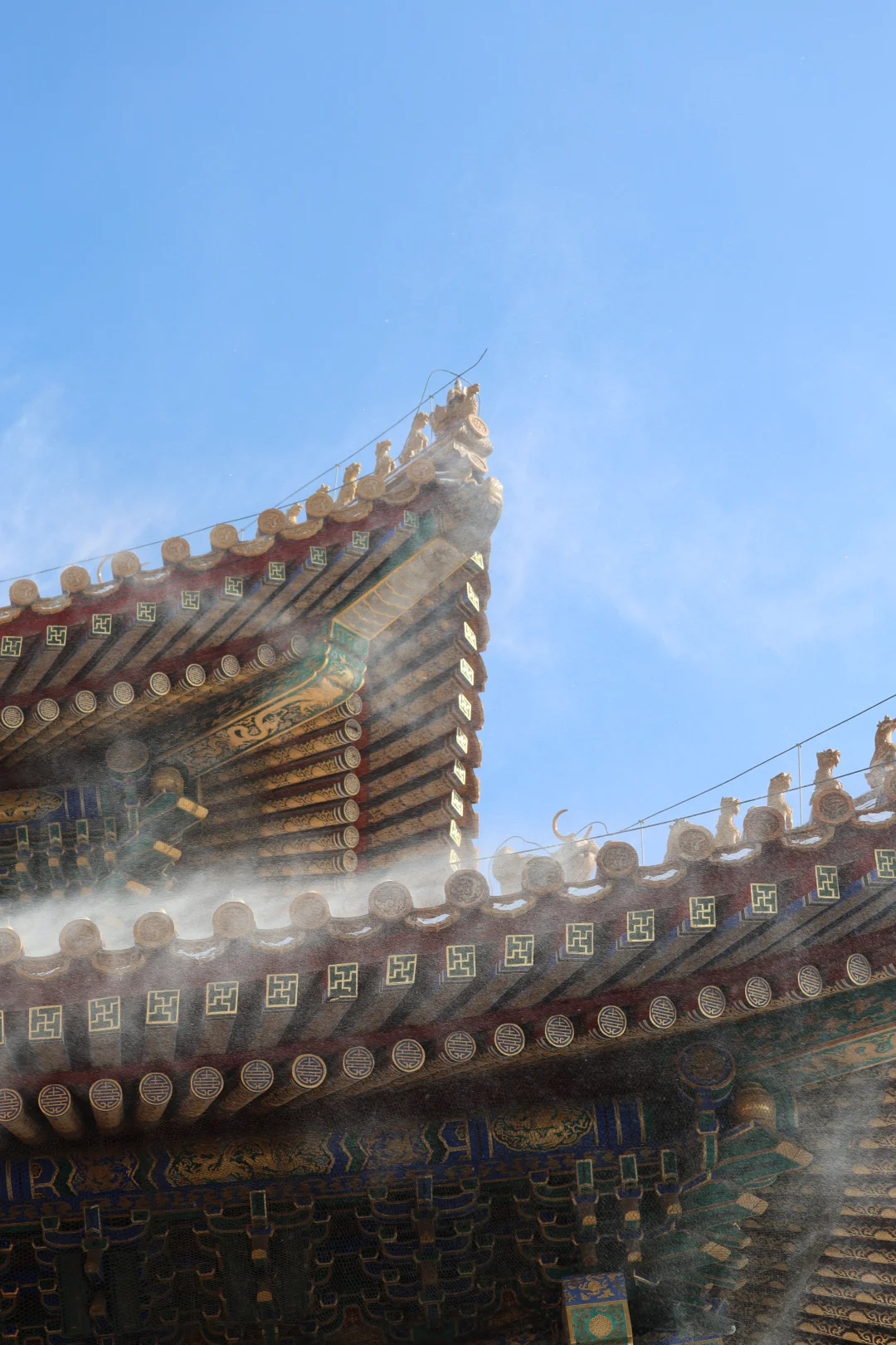 就半天，故宫的雪都化没了