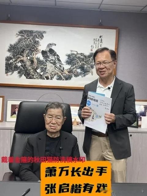 萧万长出手、张启楷有戏！87岁不言老！“微笑老萧”出任张启楷竞总荣誉主委，蓝白