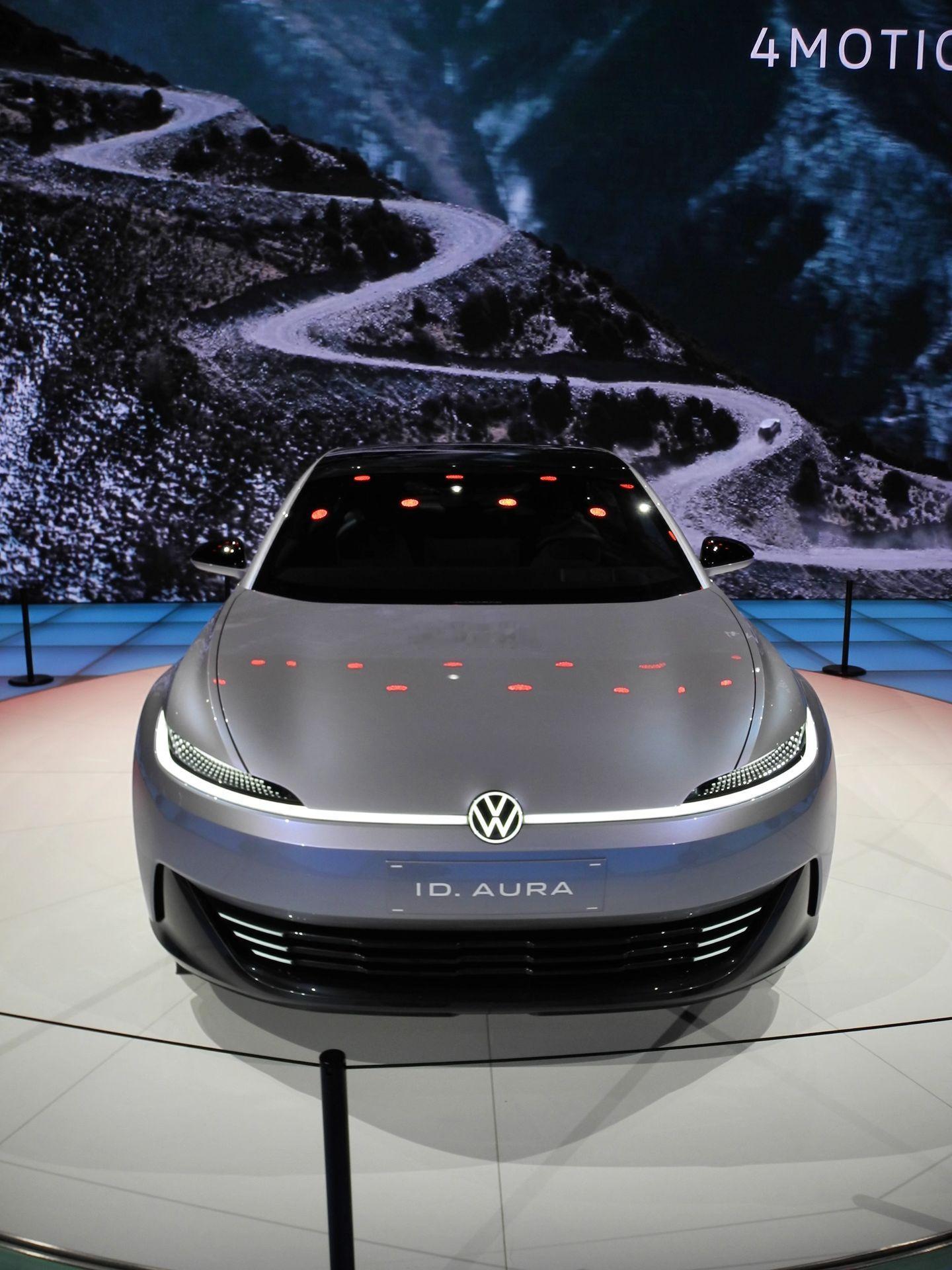 大众ID.AURA概念车，量产版本将在2026年上市，外观设计上极具空气动力学，