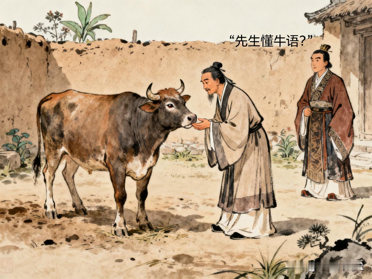 公元前655年深秋，秦穆公碰到一个听得懂牛语的老奴隶……秦穆公的使者公孙枝站