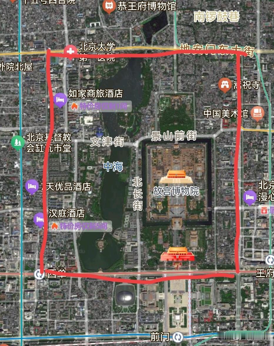 很多人在问北京为什么没有“一环”，一环在哪？其实也不难找，但绝不是紫禁城。一环实