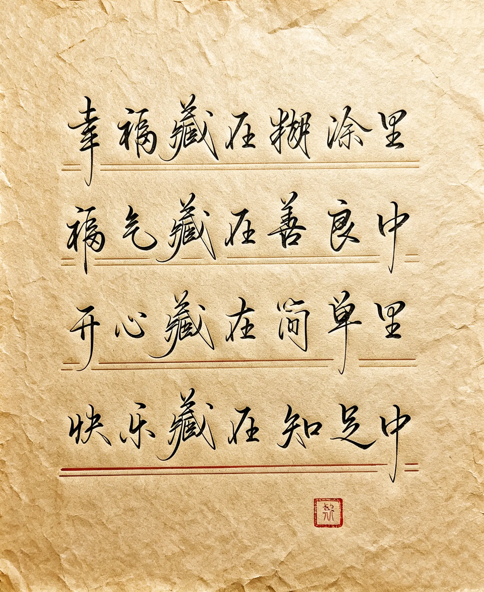 传统文化中的智慧 手写 写字是一种生活