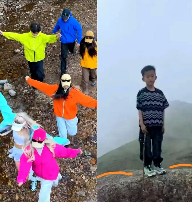 大家发现没有，小男孩的父母带他去爬山，有一件事情做错了！既不是追不上孩子，也