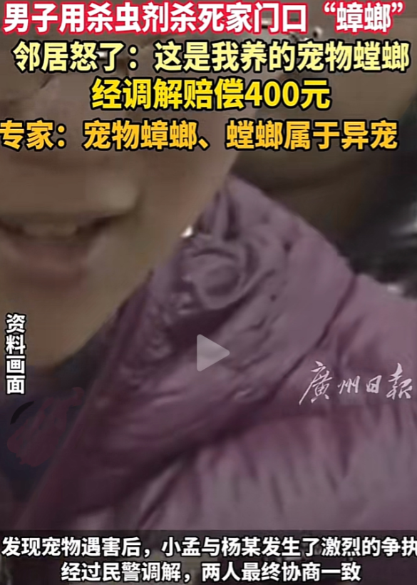 “太离谱了！”7月5日，浙江杭州，一男子见自家门口有两只蟑螂，没多想，就用杀虫剂