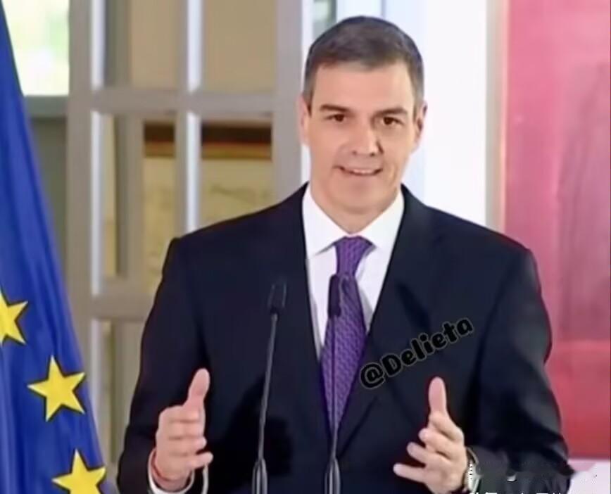 西班牙首相桑切斯，直接开了个记者会。对着所有人的面，直接把特朗普那个“和平委员