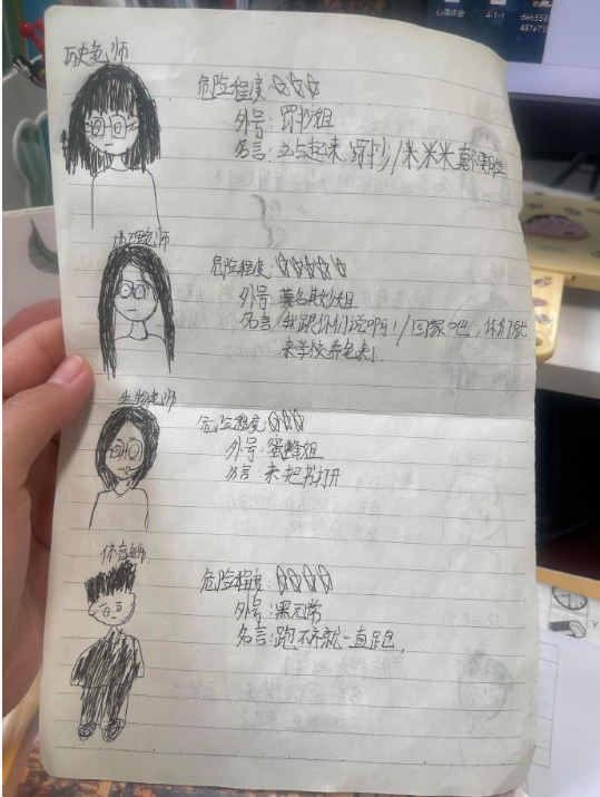 学生们对老师的评价笑不活了​​​