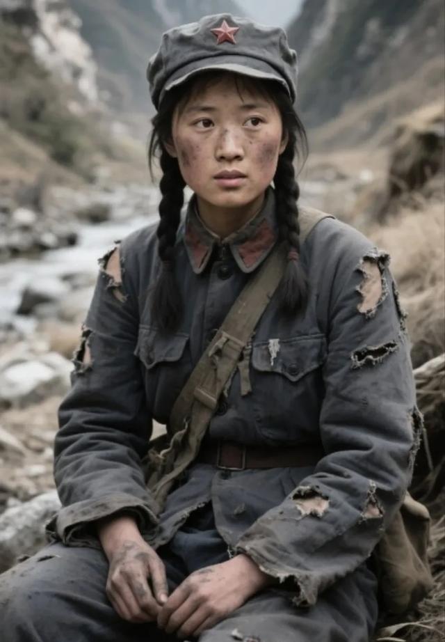 1937年，西路军女战士安明秀听牧羊人说山谷里没有马家军，不禁松了口气，躺在地上
