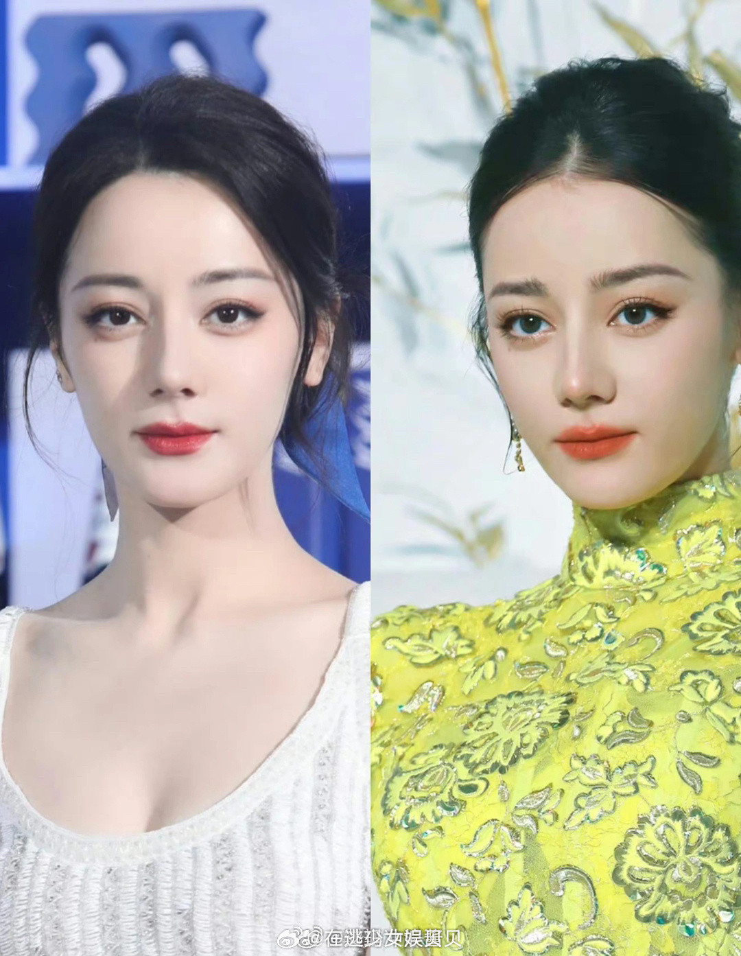 迪丽热巴不是...没人觉得她变了吗？变得更漂亮了！第一次那么直观的看女明星的花
