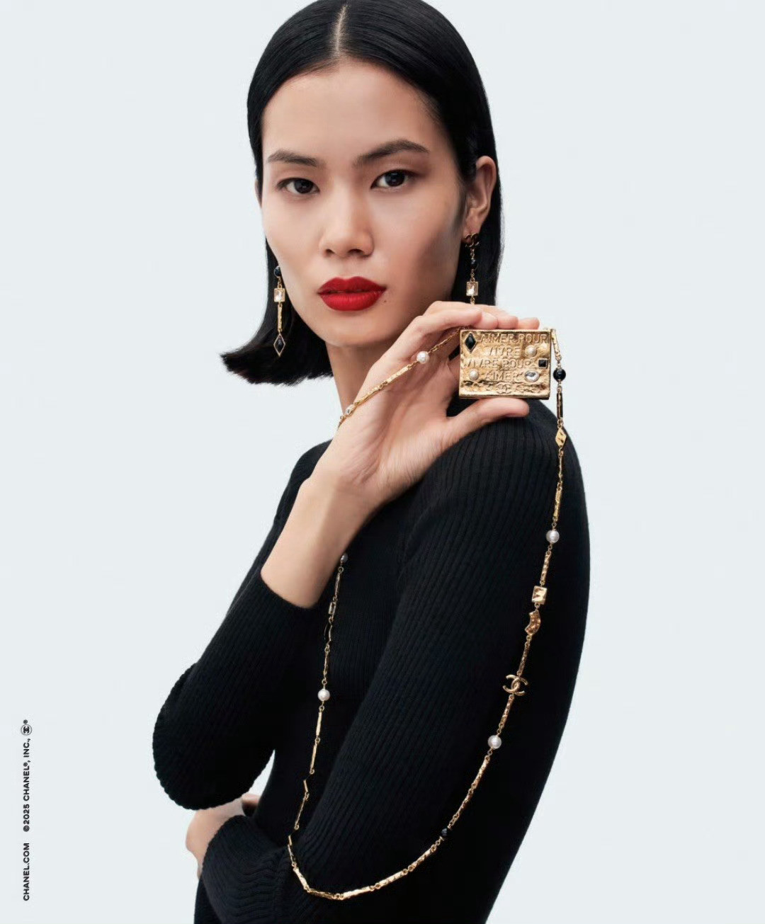 CHANELHoliday2025Campaign中国超模齐浩洁和Pen