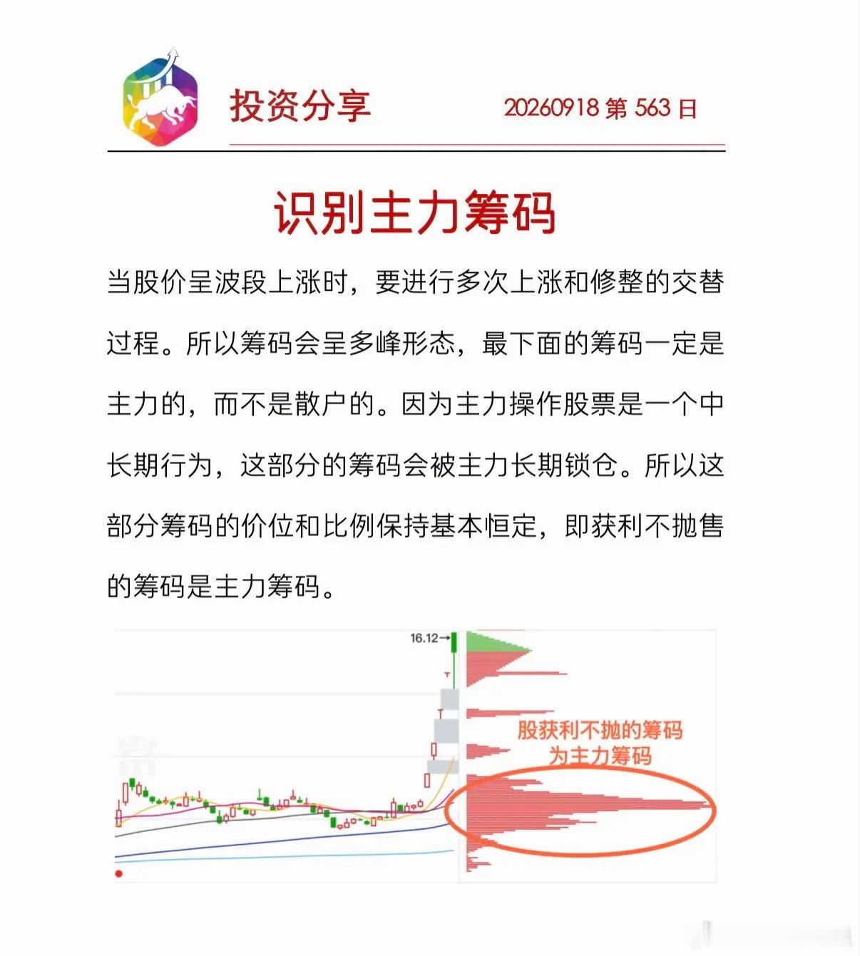 识别主力筹码善者果而已，不敢以取强。​​​