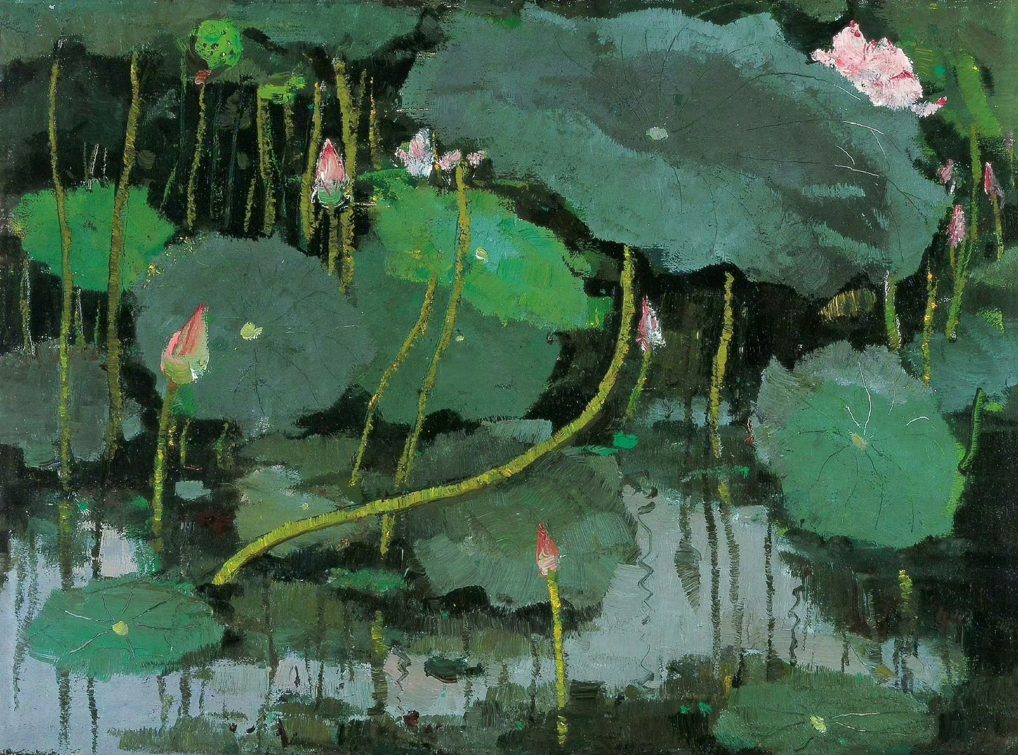 “荷花…”丨吴冠中·绘
