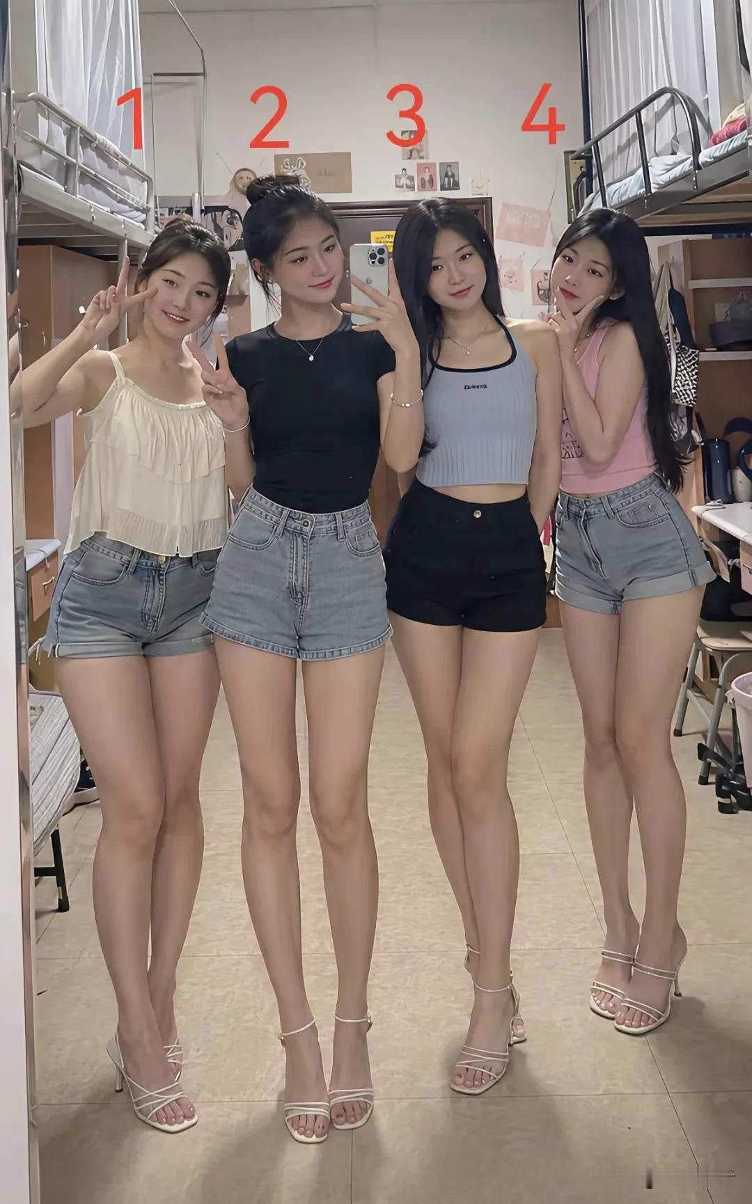 四位女孩不要彩礼，要是你会选几号呢？一定要如实作答，不许耍赖哦。考验你眼力的时候