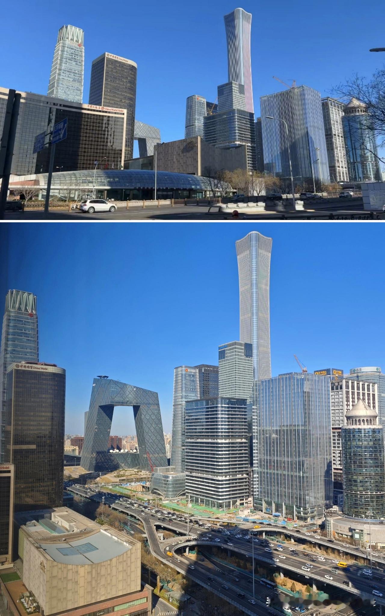 北京CBD这些新建的写字楼品质还是挺高的，有人说北京的摩天大楼少，看着不够气派，