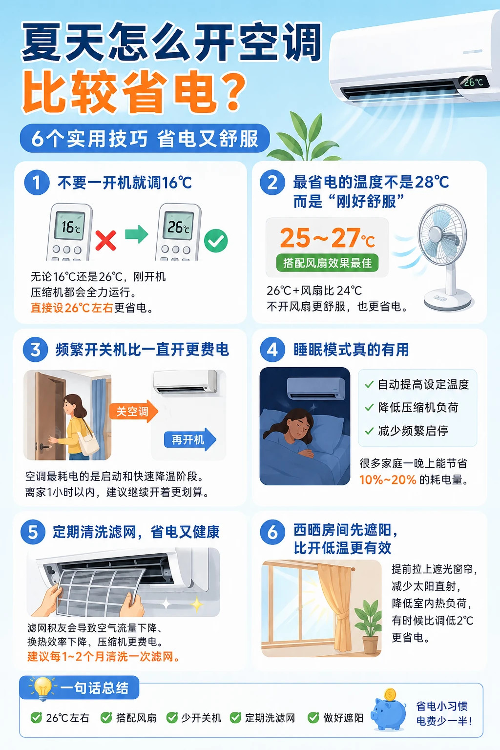 数码闲聊站空调28度会比26度省电吗最省电的温度不是28℃，而是“刚好舒服”网