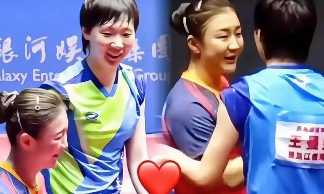 曼昱零封陈梦，赛后俩人有说有笑一起离场，一点没尴尬。曼昱赢了没飘，陈梦输了也没崩