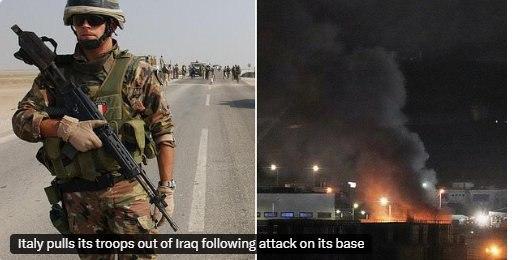 伊朗直接把无人机扔到了北约意大利的基地头上，这下欧洲彻底坐不住了。坐标伊拉