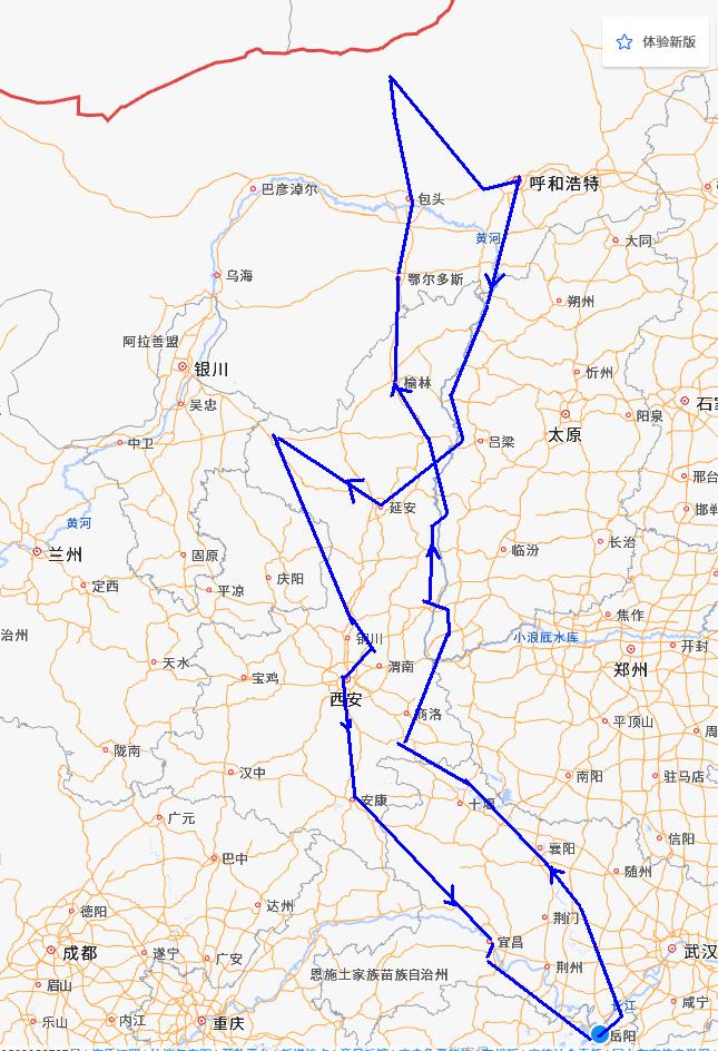 今年暑假，我们自湖南省岳阳市岳阳城区出发，经湖北省的荆州、襄阳二市，进入陕西商洛