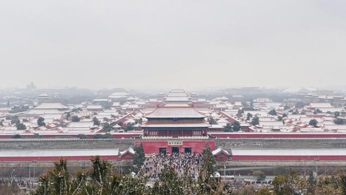 北京雪下冒烟了！预警双响+40个打卡地，出行必看今天的北京，雪下得那叫一个