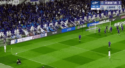 补时最后1秒！朱辰杰进球！上海申花1-1天津津门虎！中超联赛第4轮，天津津门虎