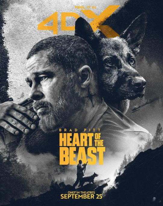 好莱坞新作《#野兽之心#》定档9月25日北美上映，9月30日内地上映在一场惨烈的坠机事故后，特种部队