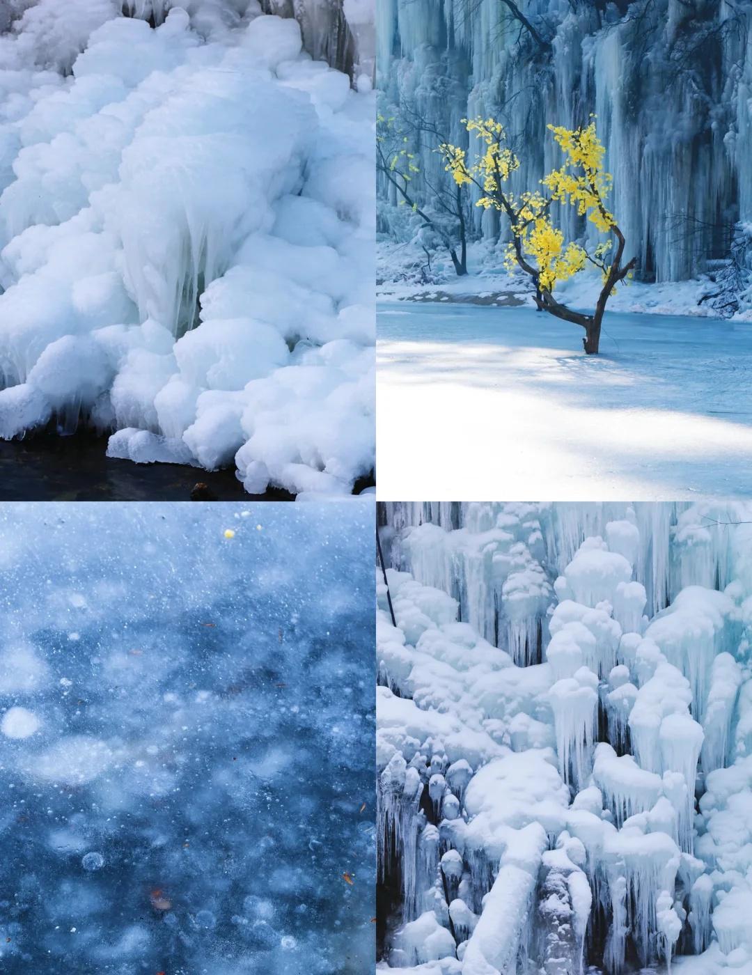 西安1h🚗看冰瀑+冰湖+气泡冰+雾凇🫧从西安出发1小时直达现实版冰河世纪