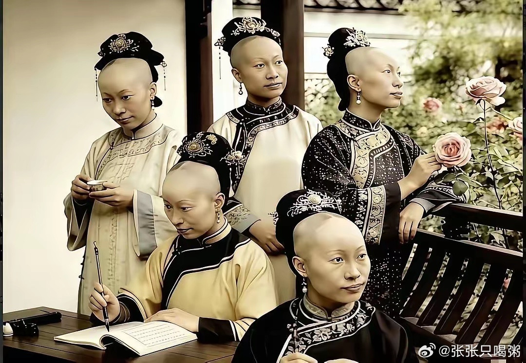 原来这才是清朝格格们的发型