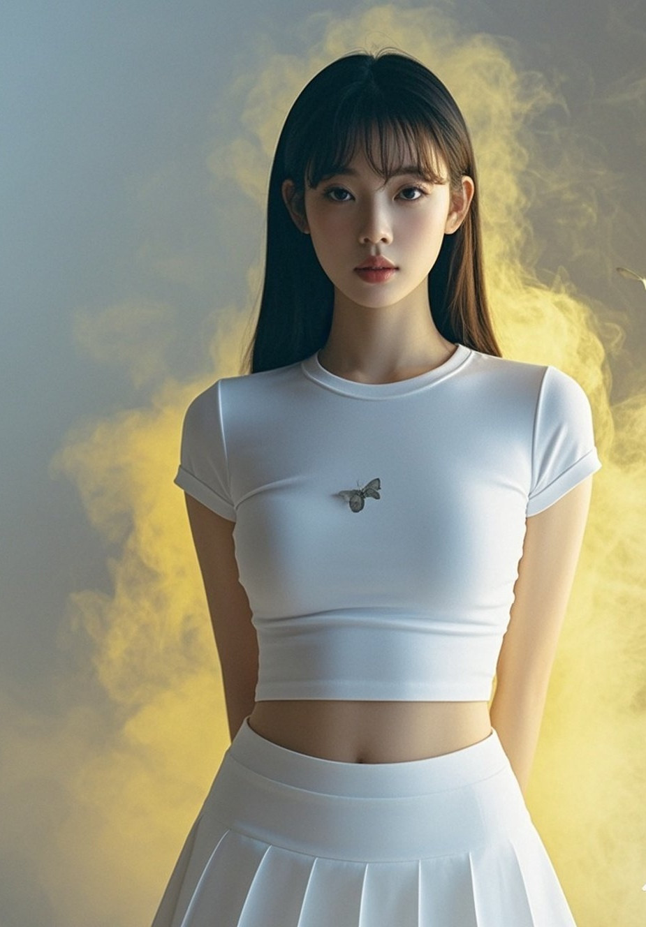 丰腴美态胜柳腰，朦胧烟里尽娇俏