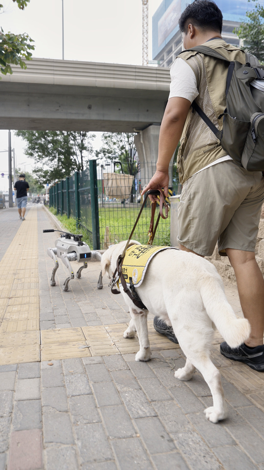 一台机器狗，在WRC现场给盲人博主当导盲犬🐕‍🦺15000+台量产、300+合作伙伴、覆盖安防电
