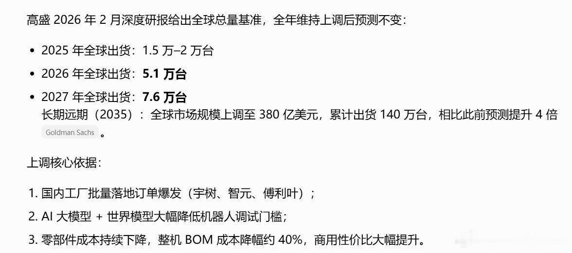 这两天海外自媒体的热点都是在讨论人型机器人，产业链都给扒出来了，搞不好短时间热