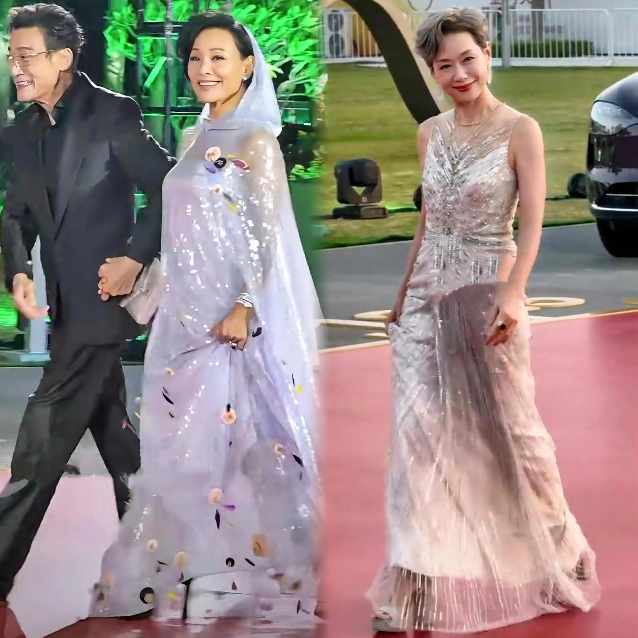 大龄女星红毯应该怎么穿？年过60的叶童和陈冲给出了正面和反面教材！金鸡奖颁