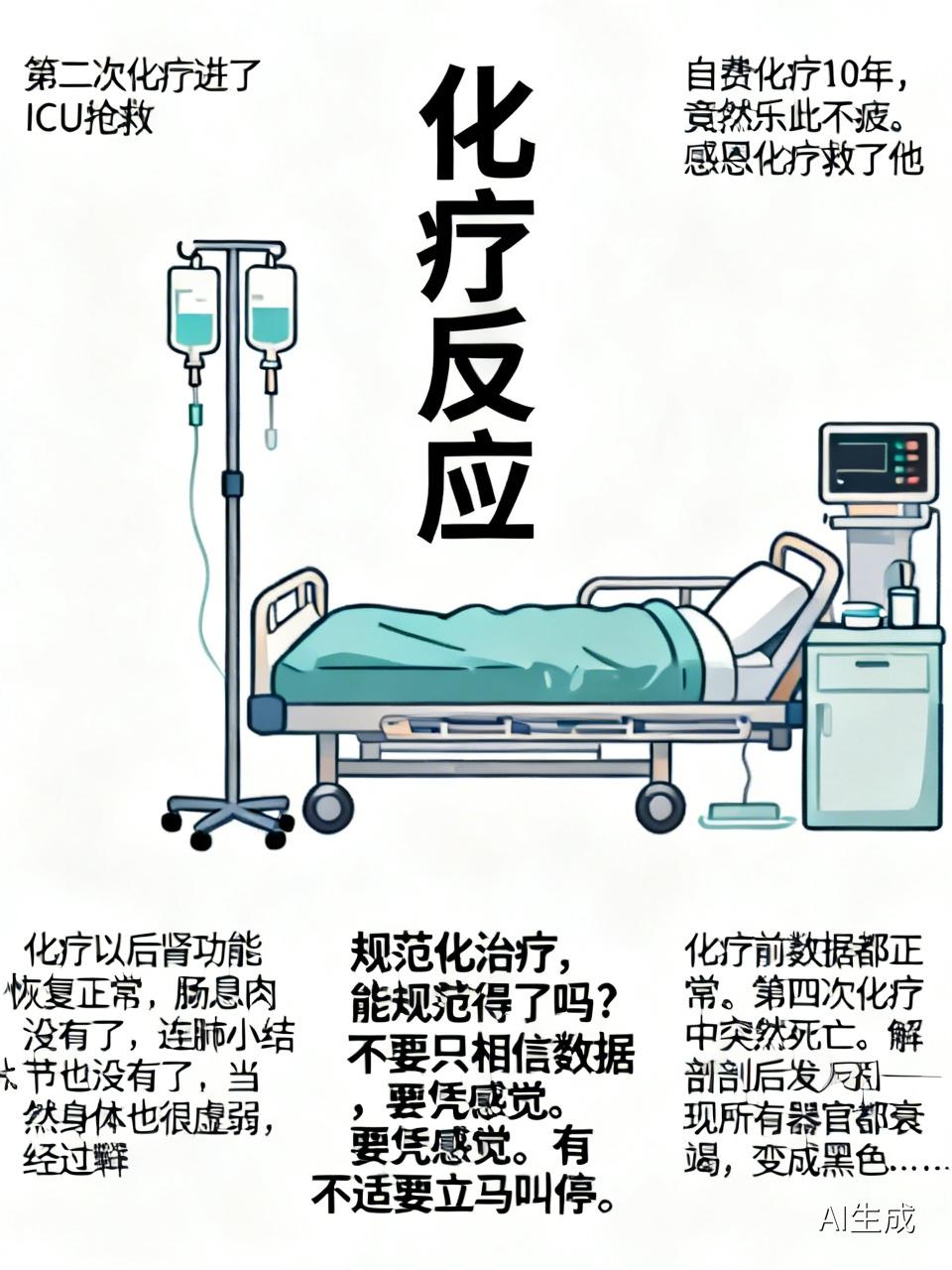 🌿阿姨好，我就是只化疗了两次就叫停了，身体垮掉了进了I C U，现在回家食补
