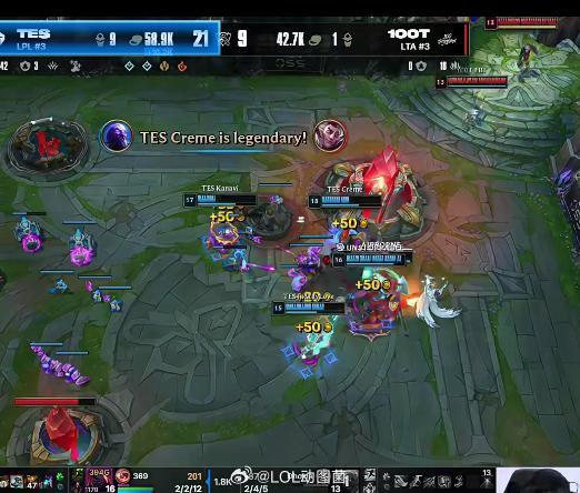 恭喜TES1-0暴打100T，成功为LPL复仇！TES战胜100TTES暴打