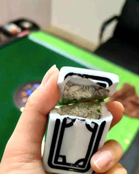 河北一名女子打了十几年的麻将，一天她突发好奇想看看麻将内部是什么样。于是她把麻