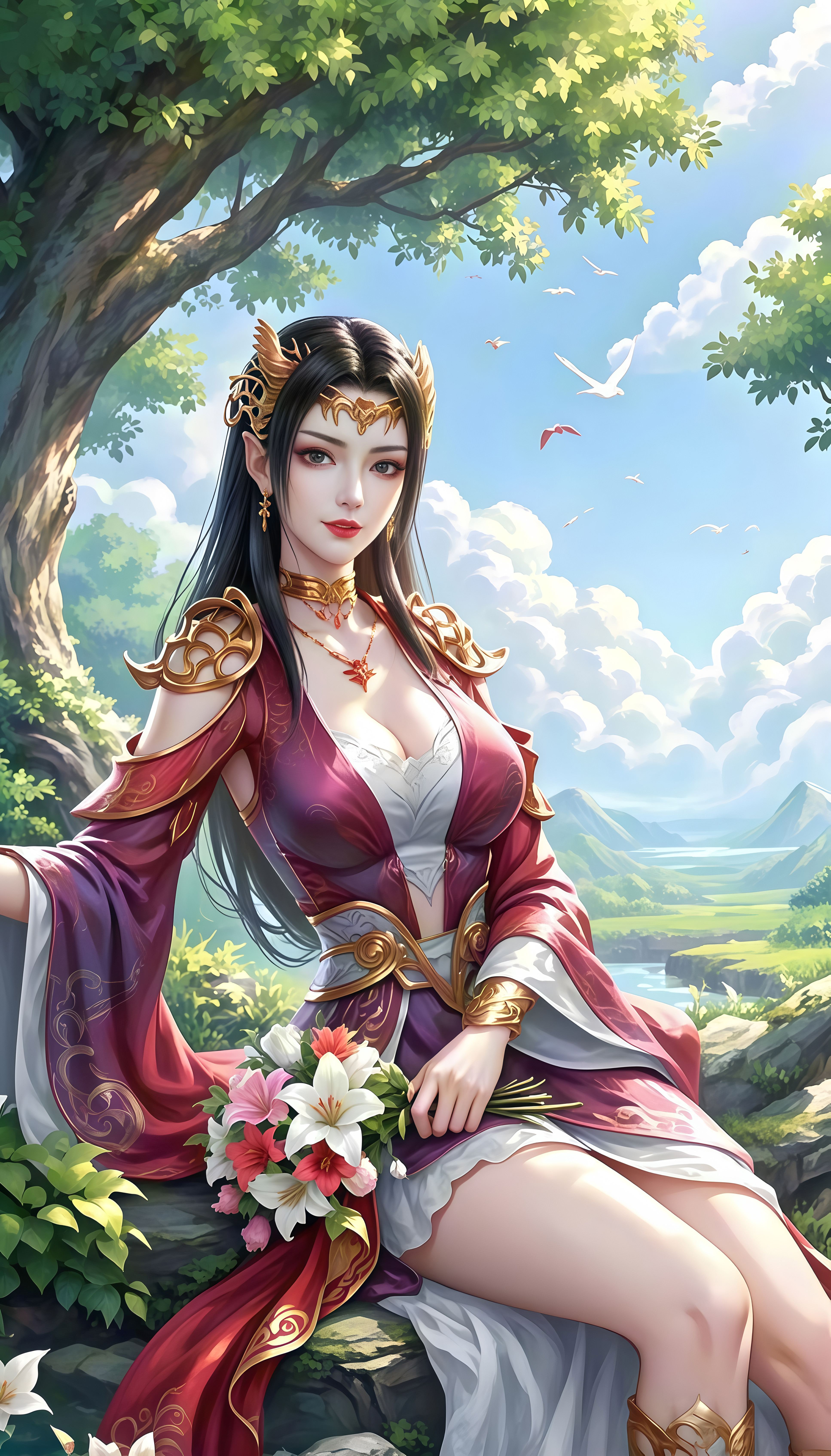 《斗破苍穹》美杜莎二次元壁纸：我的目光，是诅咒也是诱惑！