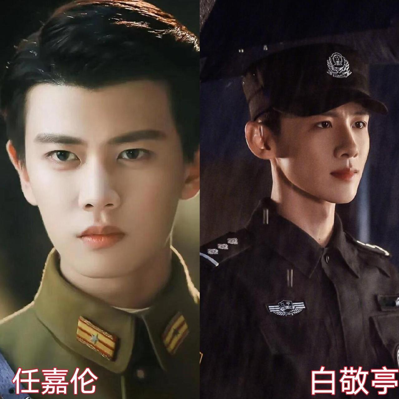 24位男星的军装警服照，谁帅得最离谱？突然发现，穿上军装最帅的不是丰神隽逸的
