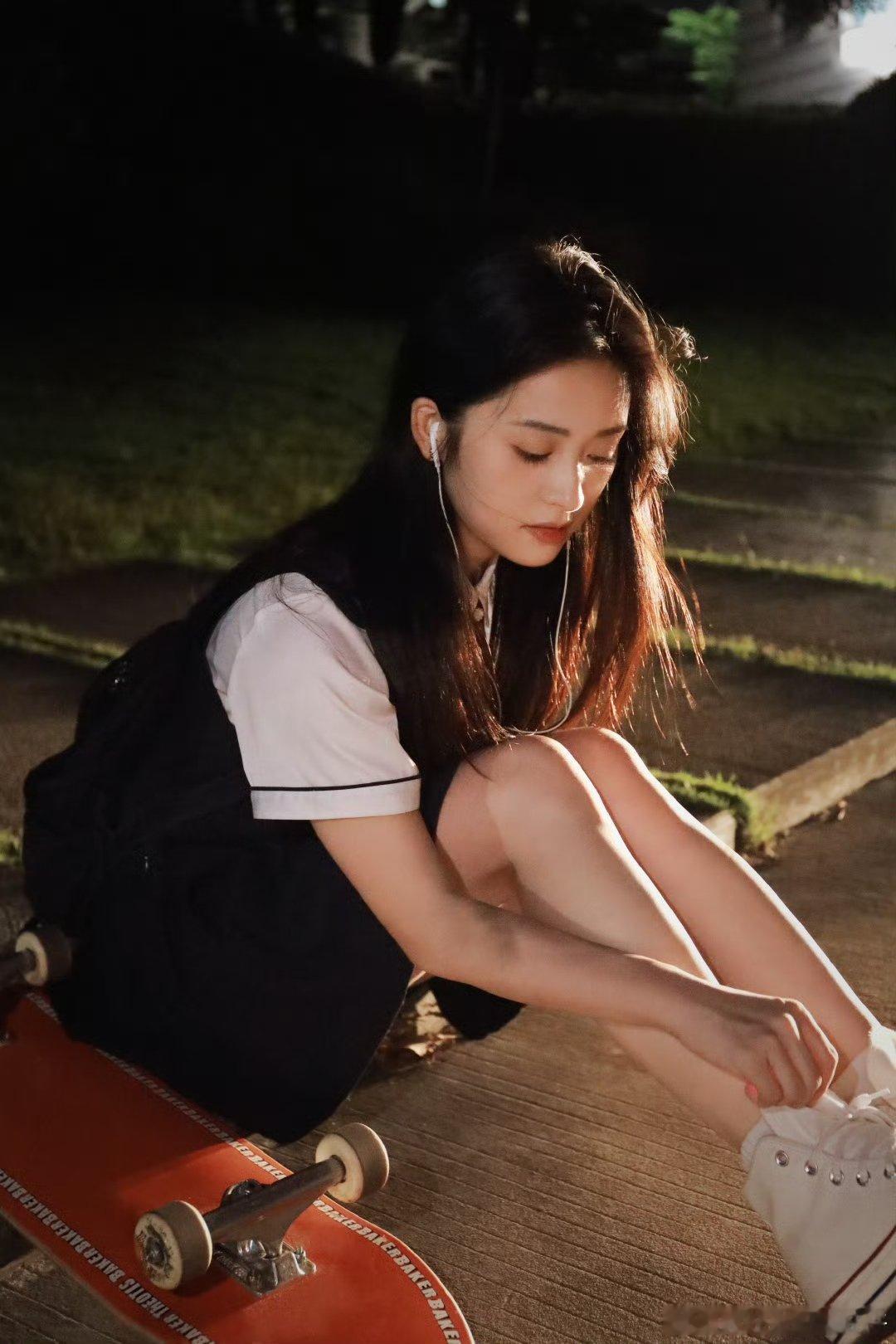 沈月jk学姐沈月元气学姐风沈月学姐风太美太青春了，满满少女感​​​