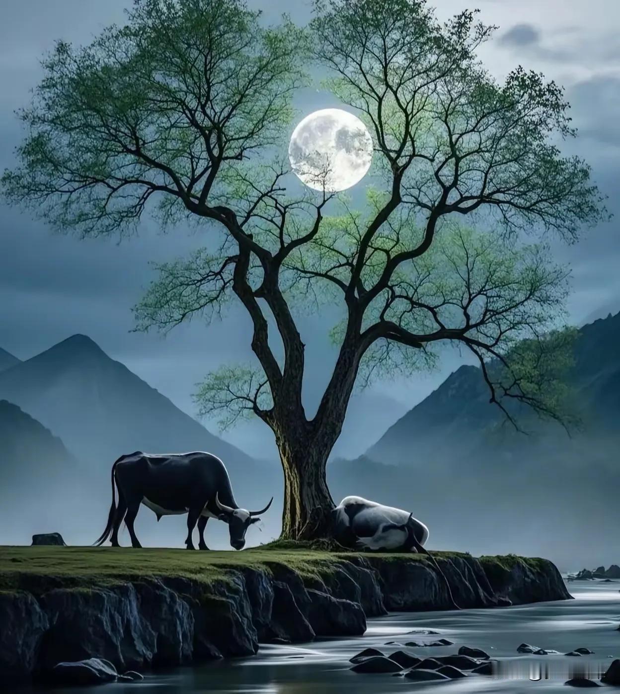 拗折苍皮走虺蛇，盘空硬语抵春葩。千年石罅无人见，古树枯藤开新花。