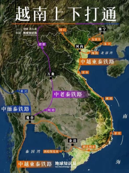 越南已经全方位无死角的彻底慌了！南北高铁一整套组合拳打完了，中国没上当，越南已经
