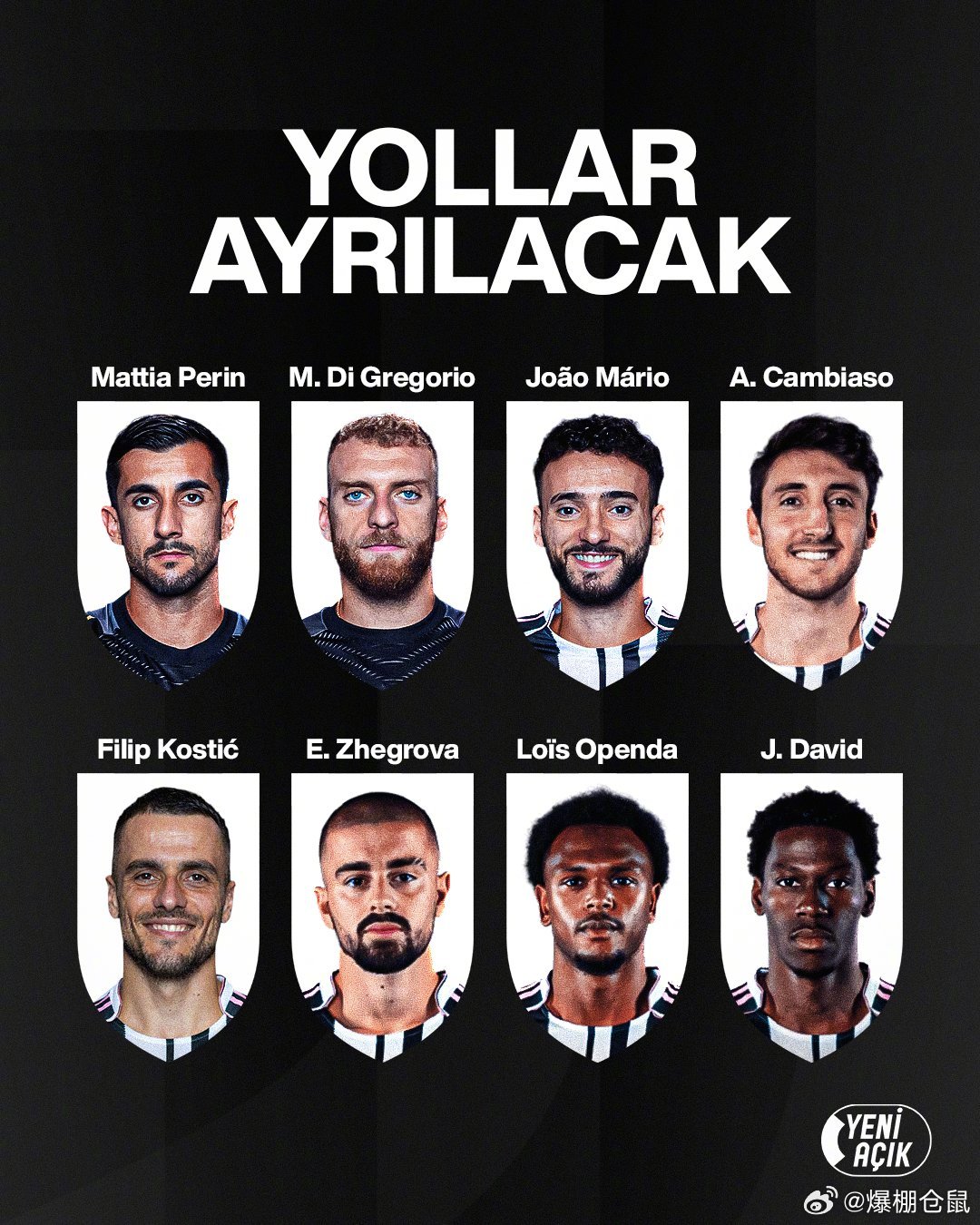 【大清洗】《罗马体育报》：尤文图斯主教练斯帕莱蒂已经明确8名球员可以在夏窗离队，