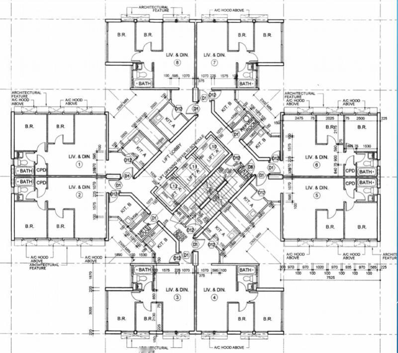 看了香港大埔大火楼盘的户型图原来是塔楼。这个在几十年前香港非常流行。20年