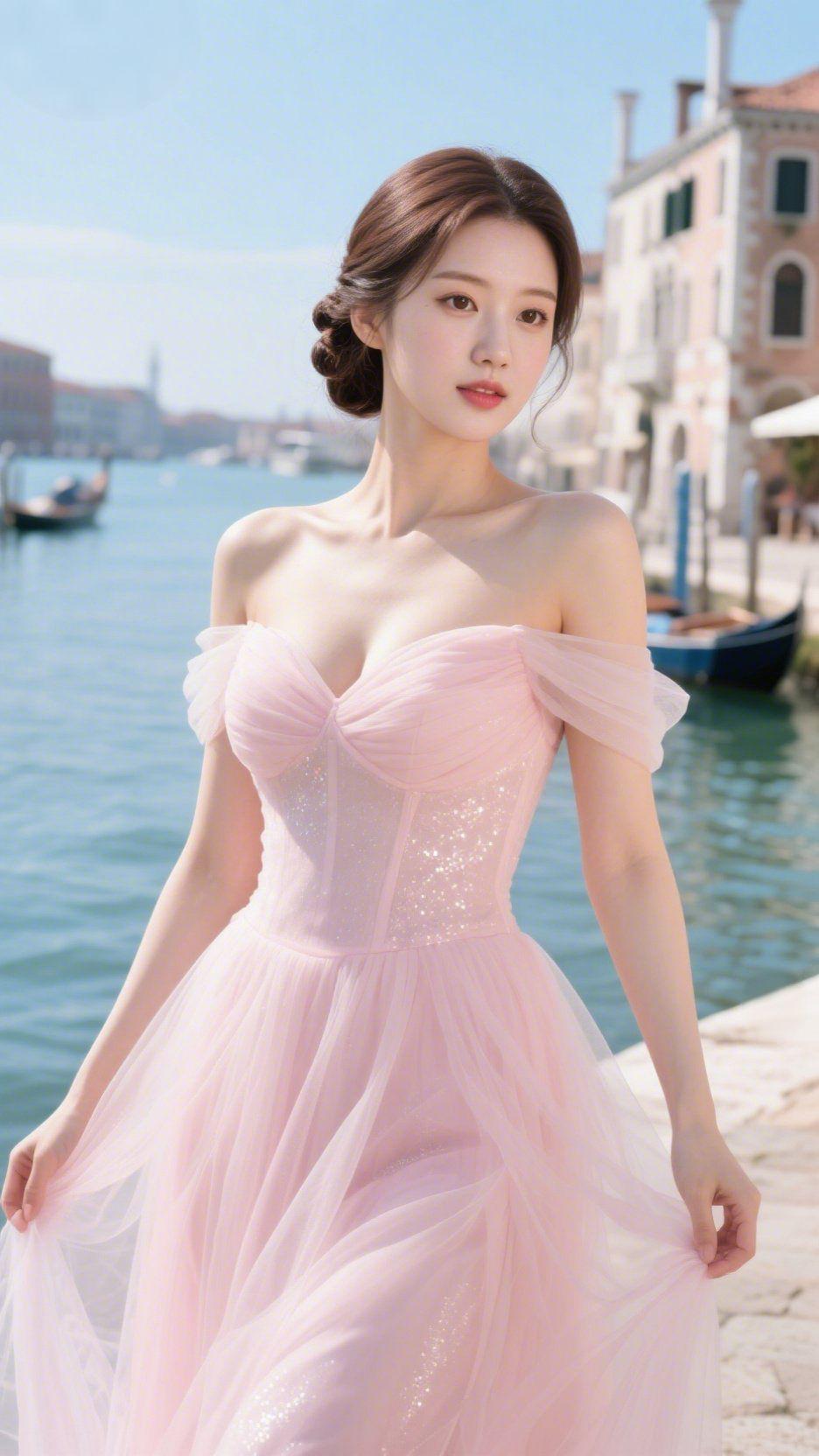 威尼斯的风威尼斯的风，裹着亚得里亚海的清冽，拂过临水而立的石板路。浅粉纱裙