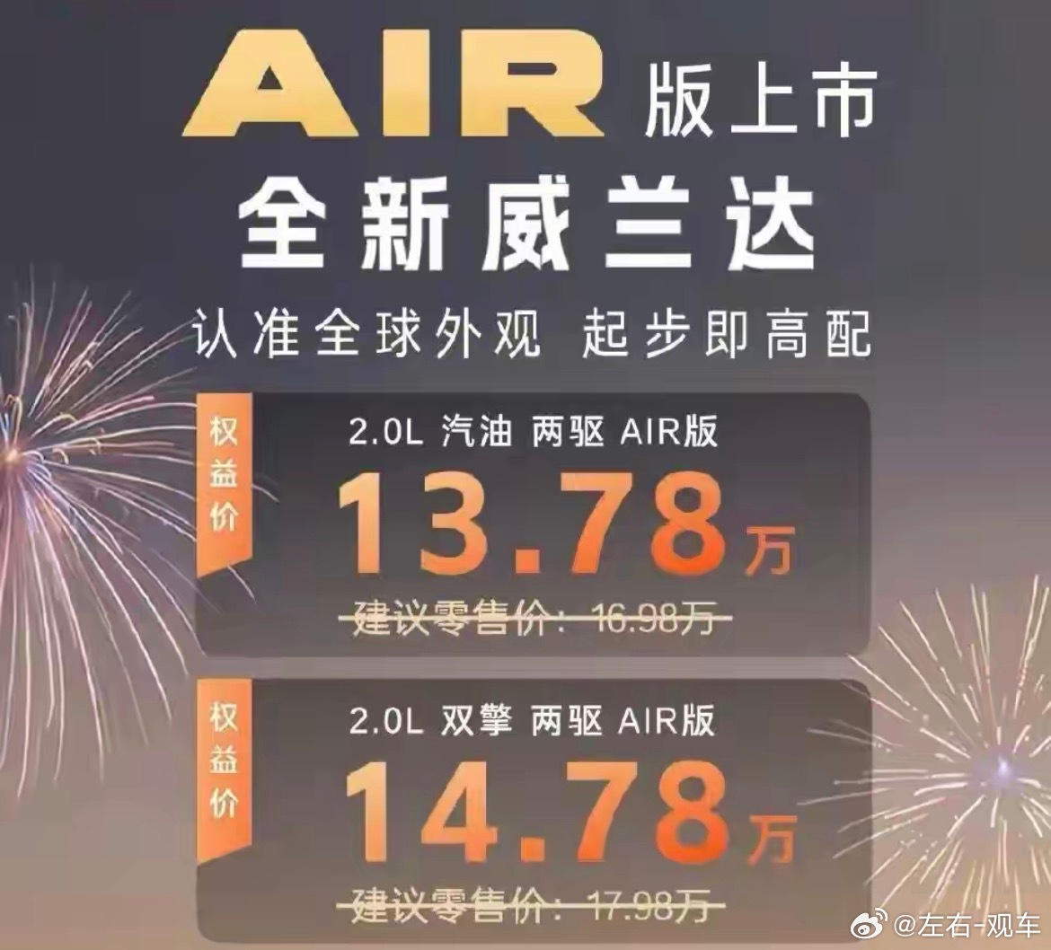 左右观车主流合资车价格战杀疯了！本田、丰田、日产多款车型加入降价阵营，包括插混