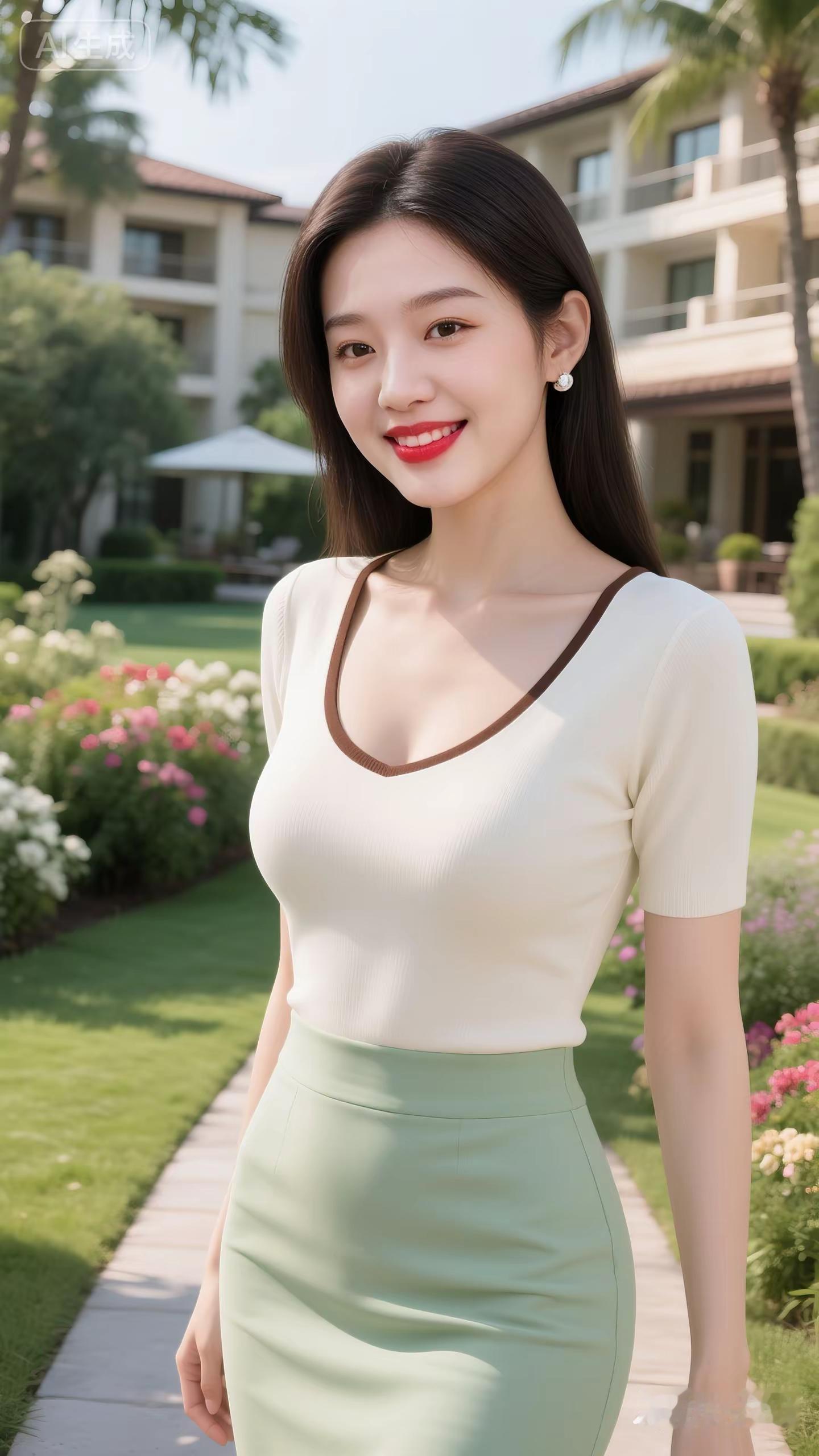 好身材好气质清纯甜美好看的小姐姐肤白貌美穿搭<!--{...