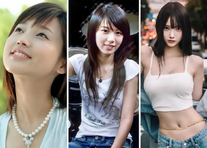 林俊杰可太专一了他出道以来喜欢的都是同一种类型不信你看这几张照片，分别是田馥