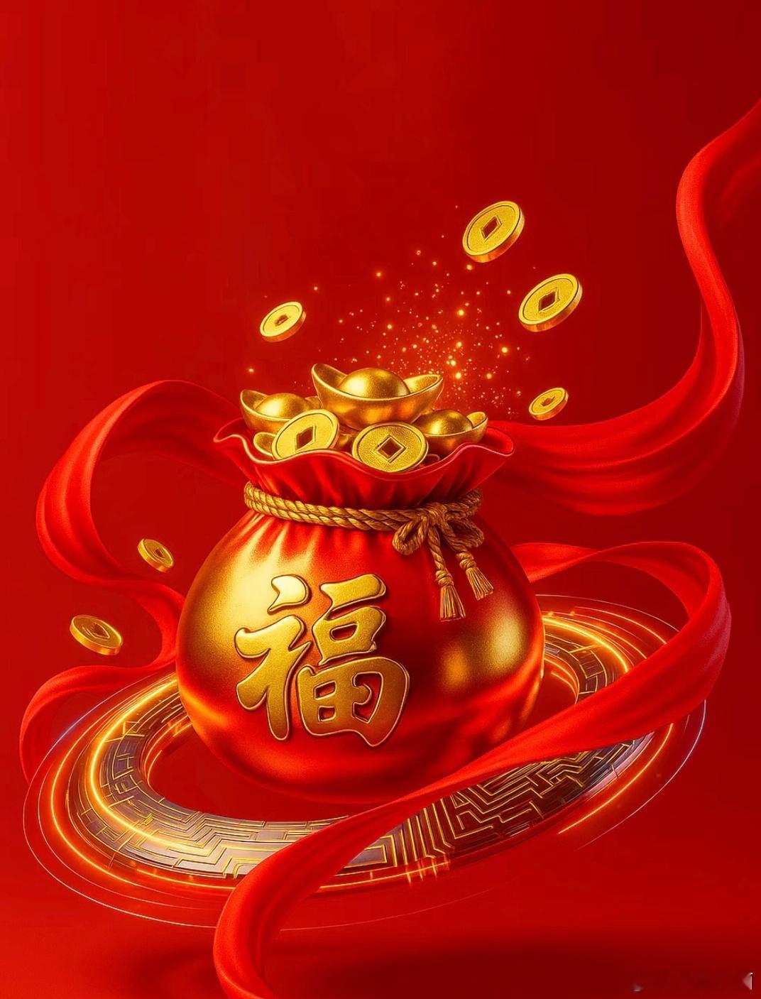 金钱袋，福满仓，见到者点赞，你的福气要翻倍了。